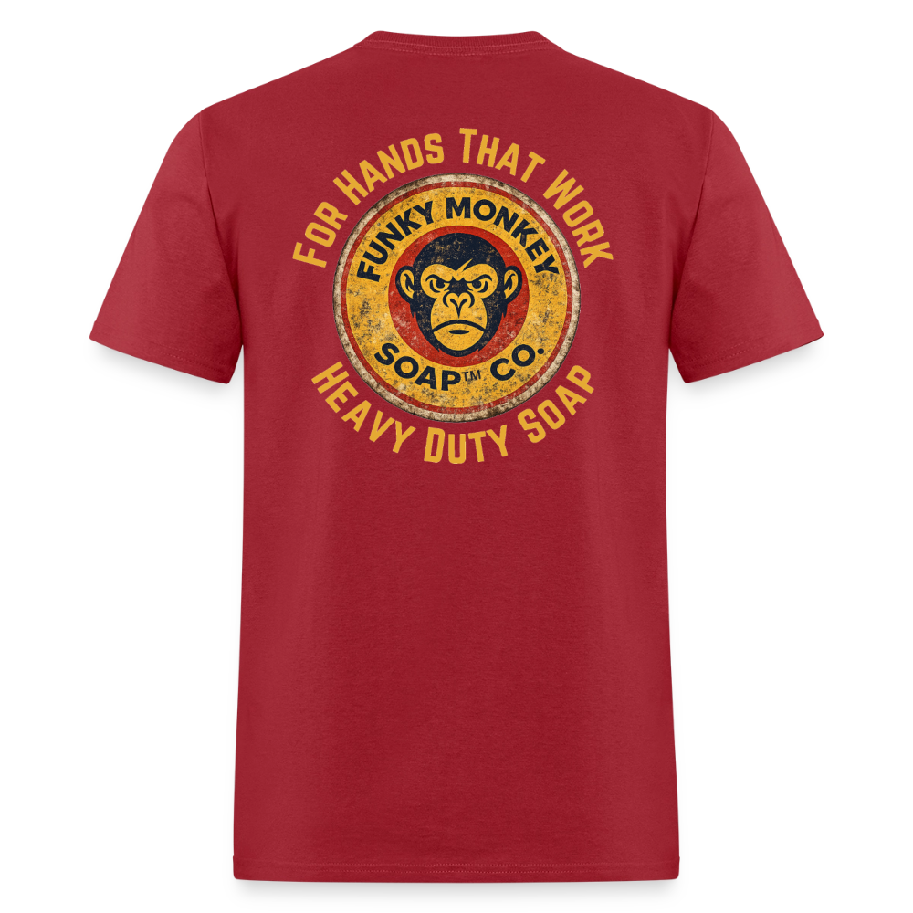 Rustic For Hands That Work - dark red