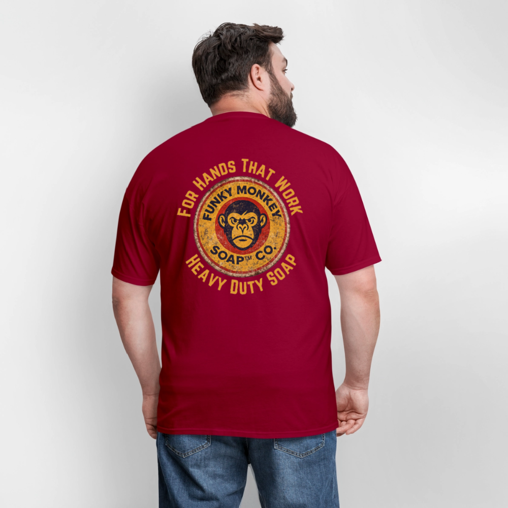 Rustic For Hands That Work - dark red