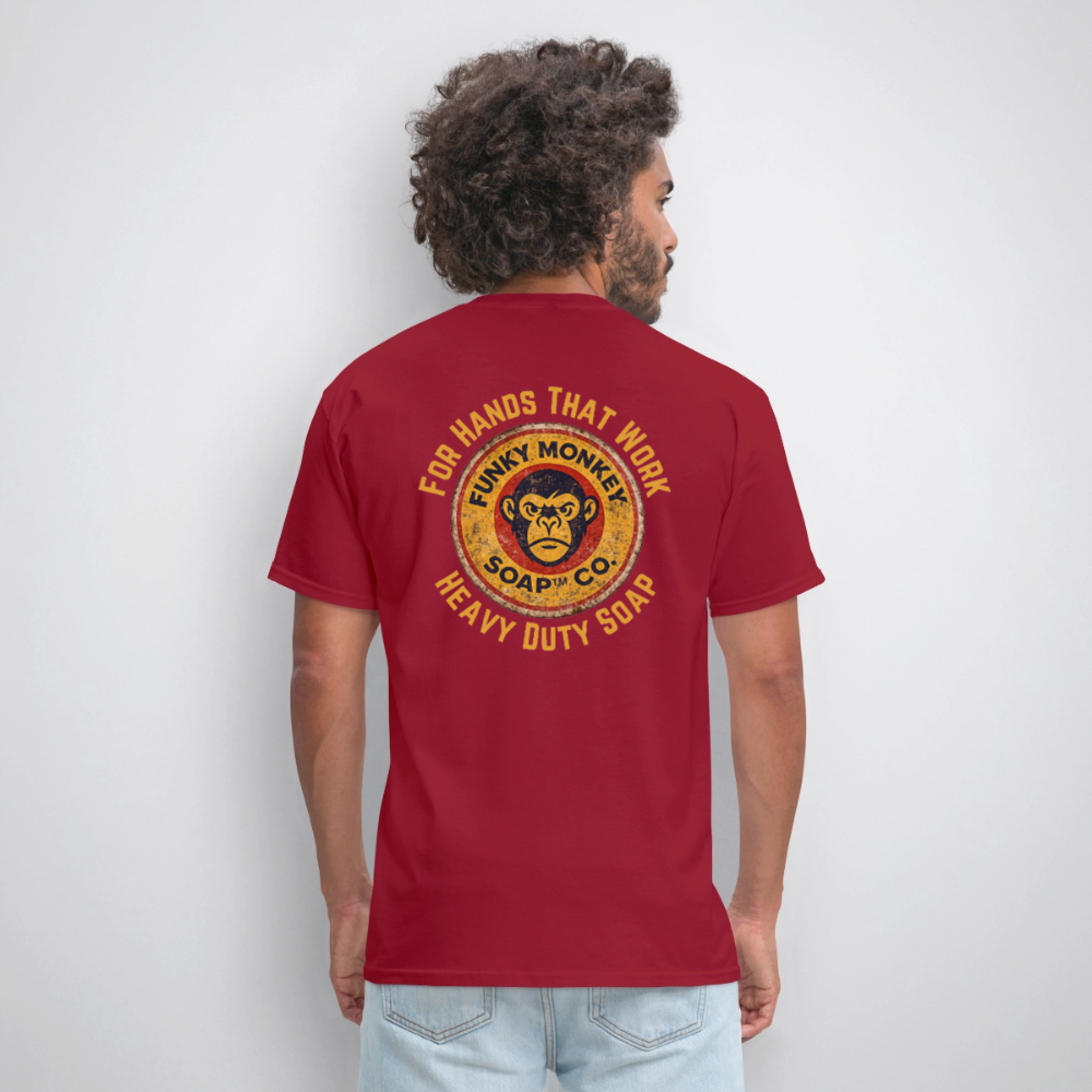 Rustic For Hands That Work - dark red