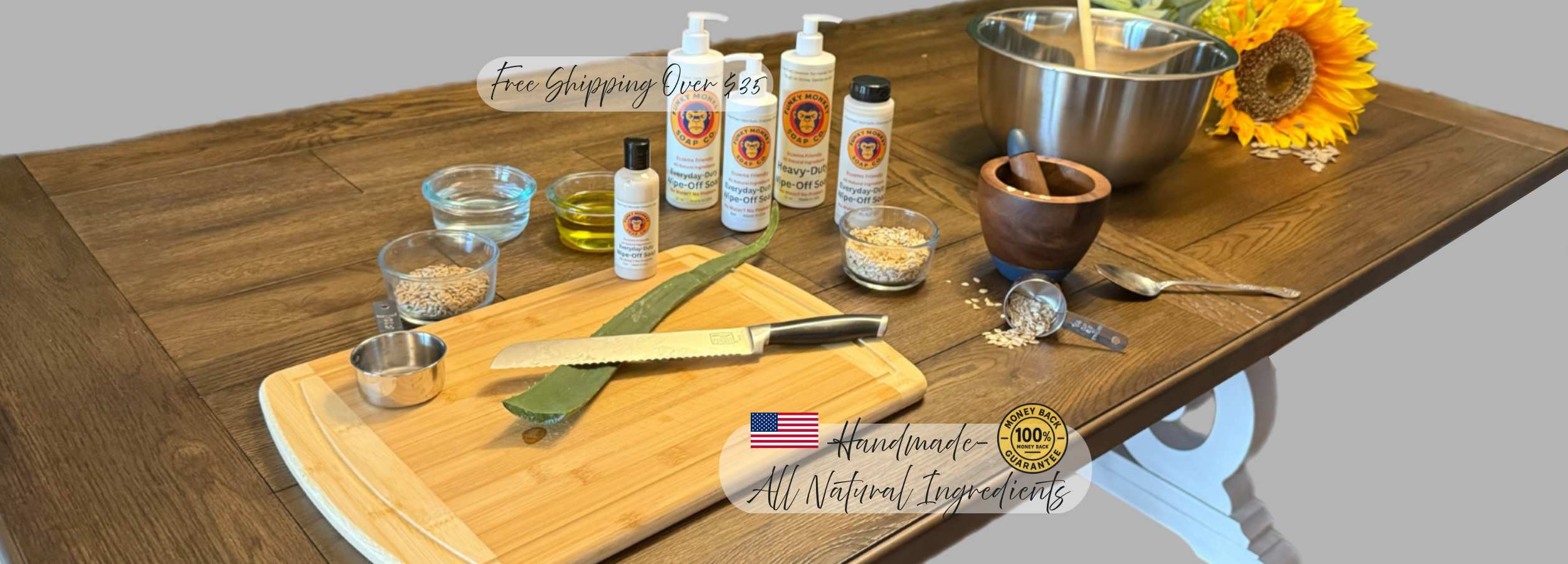 Funky Monkey Soap Co. product display